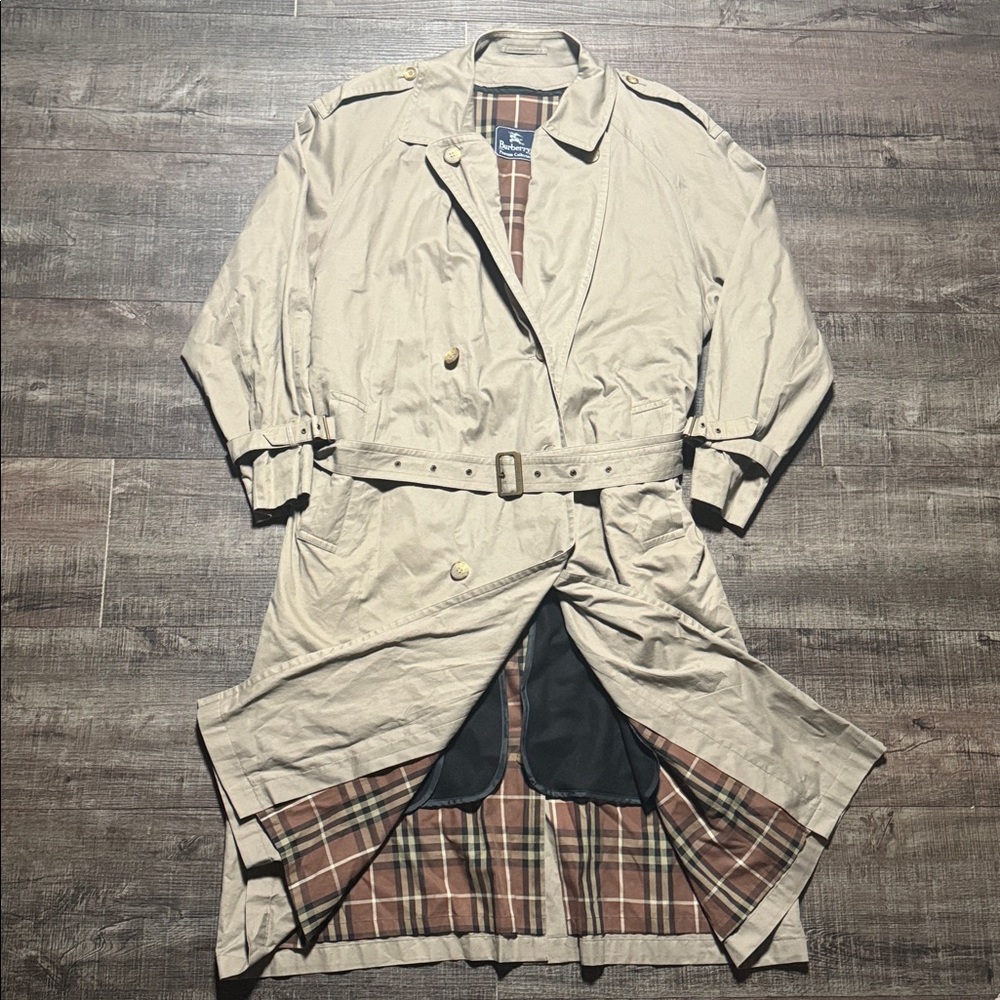 Burberry Belted Trench Coat 42R